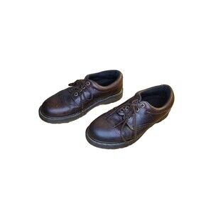 Dr. Martens Boston Oxford Men's Size 10 Brown Leather Shoes 4 Eyelet AW004 PC05N
